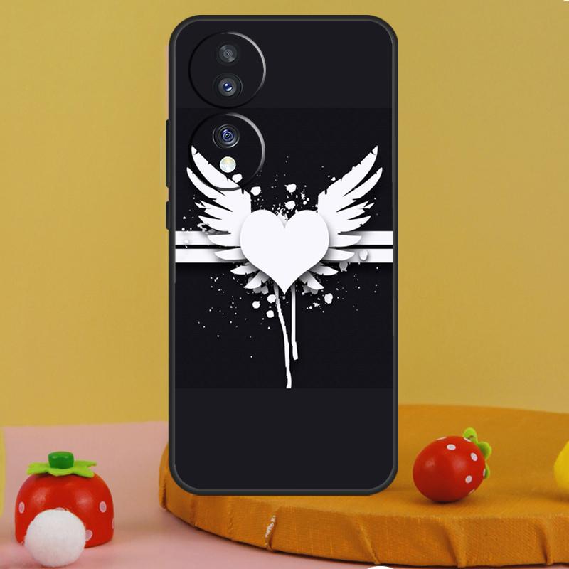 Чехол 'Крылья Ангела Сердце' для Honor 200 Pro X9a X9c X8a X7a X6a X7 X8 X9 X8b X9b 50 70 90 Magic 5 6 Lite