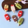 10pcs Resin Mini Cartoon Ice Cream Dessert Flatback Popsicle for Phone Decoration DIY Jewelry Crafts Hair Bows Accessorie