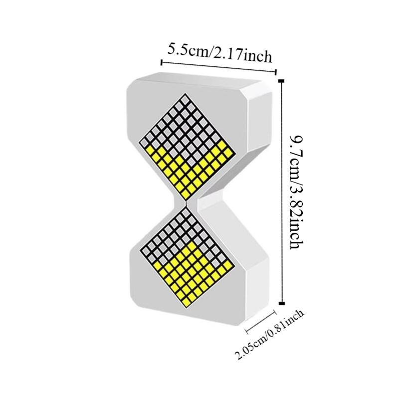 Cyber Style LED Electronic Hourglass with Gravity Sensing Luminous Sandglass  Birthday Gift