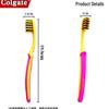 Colgate Тонкая мягкая угольно-золотая зубная щетка, 8 шт.