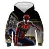 Мальчики Весна Marvel Худи Мстители Человек-Паук 3D Печать Одежда для Малышей Дышащая Детская Спортивная Одежда С Капюшоном