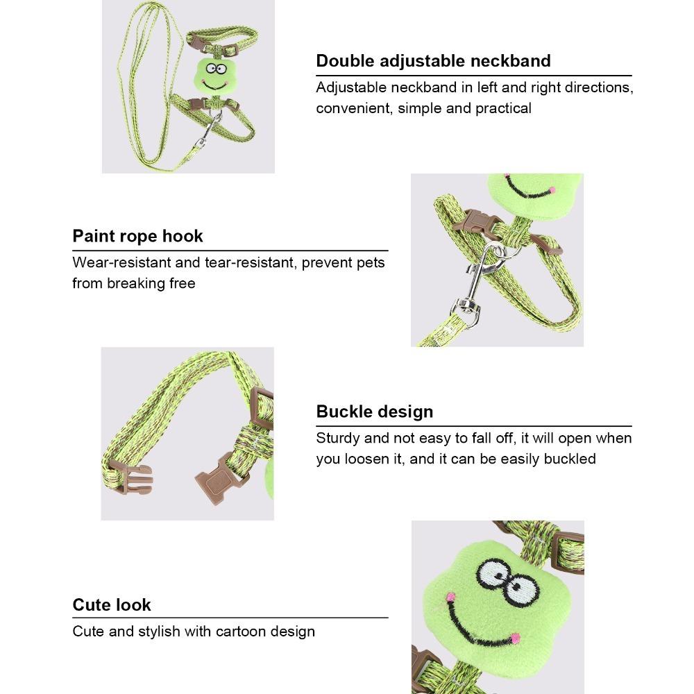 Escape-Proof Cat Harness with Leash Adjustable Pet Walking Harness Outdoor Use
