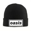 O-Oasis Логотип Вязаная Шапка Женская Мужская Шапки-Бини Зимние Шапки Акриловые Хип-Хоп Кепки