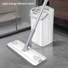 Double-Tank Barrel System Mop Bucket Set Self-Cleaning Mop with 6 Cleaning Cloth 360 Degree Rotating