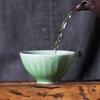 Чашки Celadon-Raw Ore Antique Lotus Leaf Single, керамическая креативная чашка для чая Kung Fu, китайский стиль, ретро-кружка Master, зеленая, 50 мл