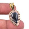 Natural Pietersite Gemstone 925 Solid Sterling Silver TwoTone Pendant 1.50" G0J10