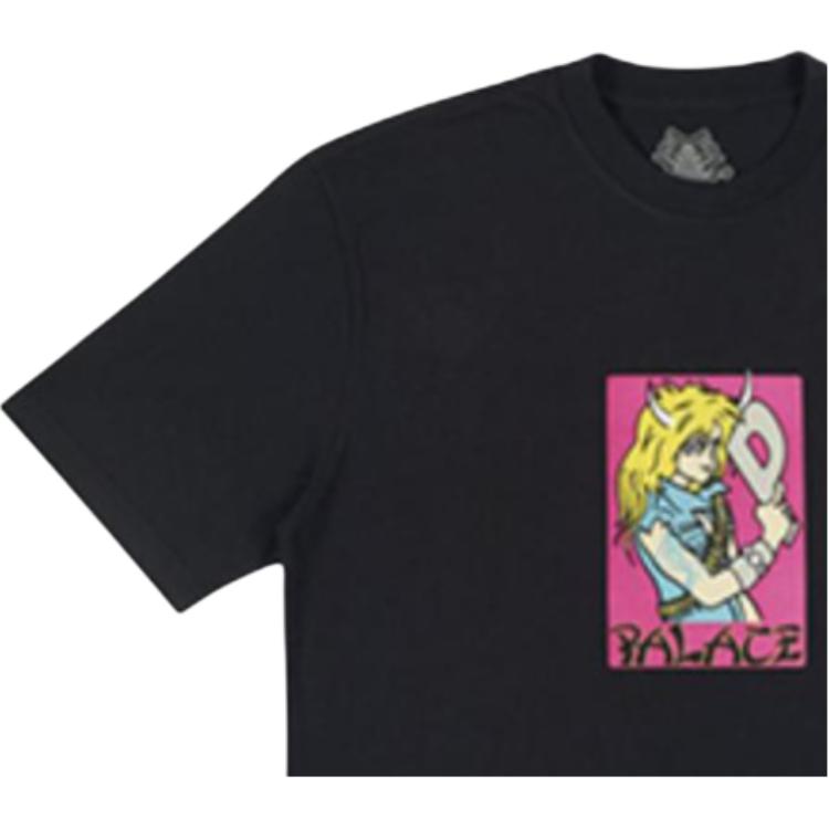 Palace Футболка Мангал Унисекс Топы Черный PAL-SS18-059