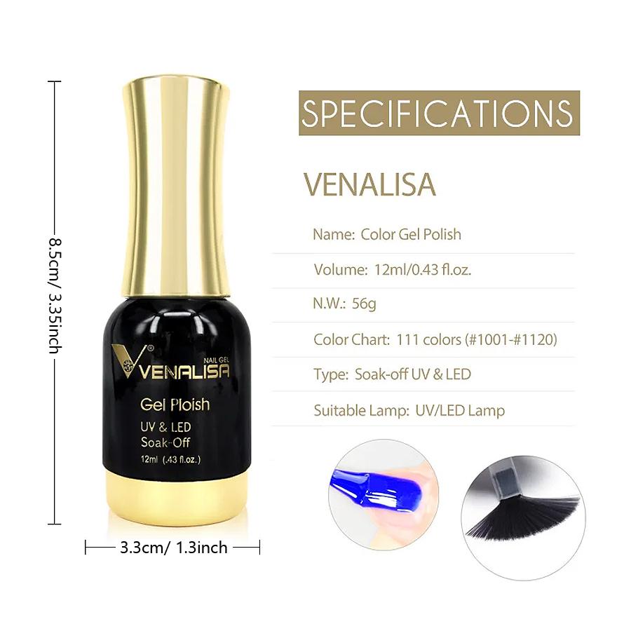 Venalisa Гель-лак для ногтей Hema TPO Free Полуперманентный Желейный Телесно-розовый цвет Soak Off УФ/LED Ультра-бриллиантовый лак 12 мл