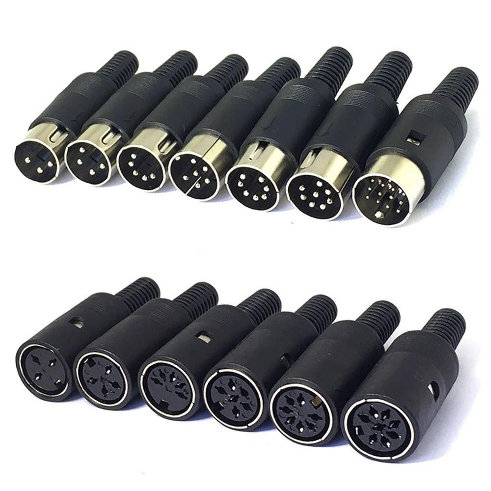 Разъем питания MIDI, аудиоразъем AV, адаптер 3pin, 4pin, 5pin, 6pin, 7pin, 8-контактный разъем DIN