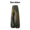 TOM ADAM Men's Spring Autumn Loose Fit Tapered Cargo Pants