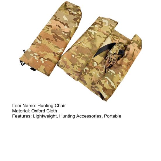 Низкое Охотничье Деревянное Сиденье с Поворотом на 360 Градусов Портативное Легкое Охотничье Камуфляжное Кресло-Гамак Сверхпрочный Уличный Стул для Кемпинга на Дереве