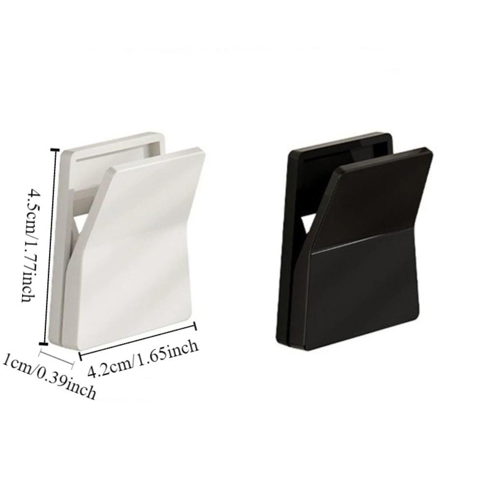 4 PCS/SET Wall Mount Self Adhesive Hooks Punch-free Household Bathroom Storage Rack Waterproof Kitchen Storage Clip