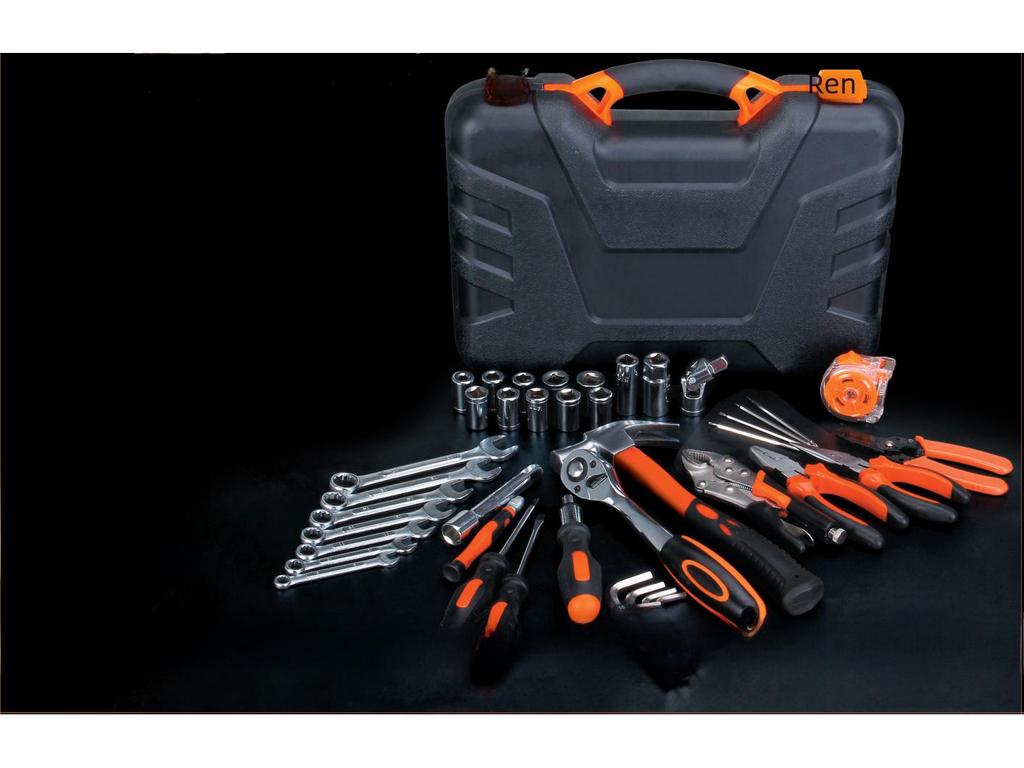 Набор бытовых электро- и ручных инструментов: Комплексный набор для деревообработки и ремонта