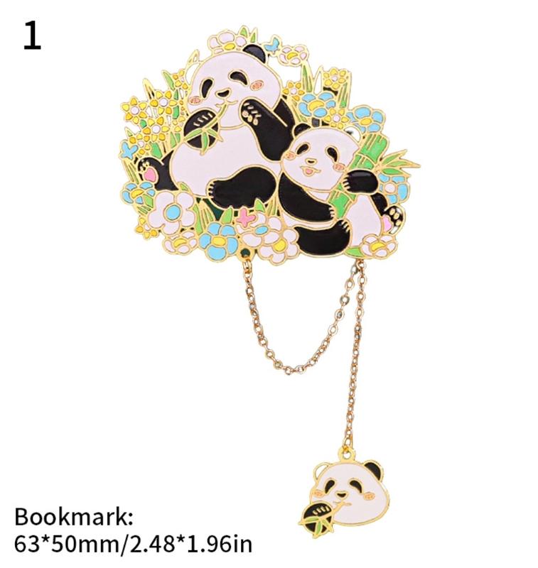Creative Book Markers Metal Reading Bookmarks Panda Page Markers Lovely Bookmarks for Book Lovers