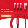 3 в 1 USB-кабель Micro USB Type C Зарядный кабель с несколькими USB-портами Быстрозарядный шнур для iPhone 11 12 13 Pro Max Xiaomi Samsung