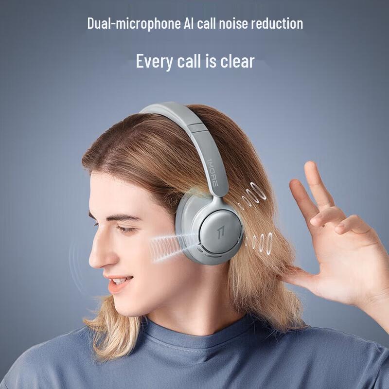 Беспроводные Bluetooth-наушники 1MORE HC905S с активным шумоподавлением, игровые, накладные