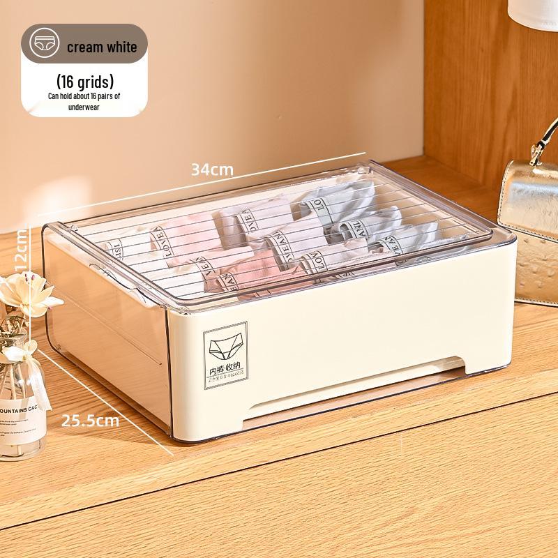 Stackable Multi-Layer Underwear and Medicine Organizer Box - Transparent, Multi-Purpose Storage.