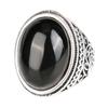 Дешевые Винтажные Свадебные Кольца Victoria Wieck Черный Перидот Нержавеющая Сталь Имитация Агата Циркон для Женщин Кольцо Панк
