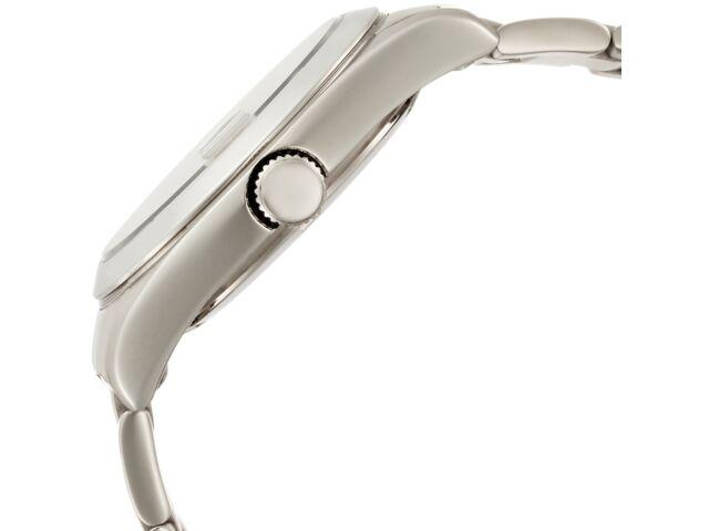 GRANDEUR Watch GSX052M3 Men's Silver Stainless Steel Band, Case Day/Date NEW