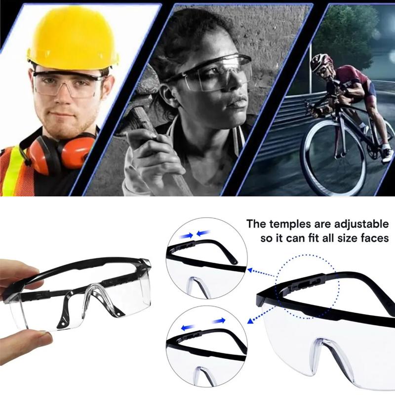 40PCS Splash-Resistant Safety Goggles High-Definition Work Goggles For Laboratory Use Windproof And Dustproof Cycling Gear