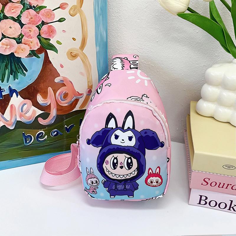 Stylish Childrens Chest Bag Large Capacity Playful Cartoon Design Trendy Sling Purse For Boys Girls And