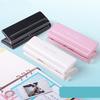 Paper Hole Punch 6-hole Adjustable Color Single-page Scrapbook Office Stationery Metal Loose-leaf Hole Punch