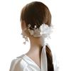 JZOON Bride Tiara Wedding Hair Ornament Headdress Hair Accessory Wedding Japanese Wear Graduation Ceremony White B Pre-Photoshoot