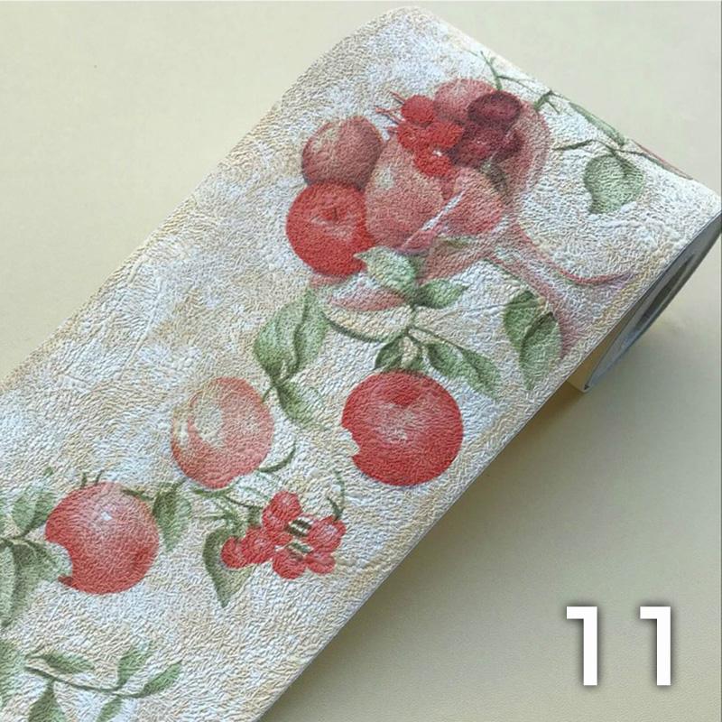 5M ПВХ самоклеящиеся наклейки на плинтус, цветочные наклейки на талию, водонепроницаемые 3D настенные бордюры для ванной комнаты, декор