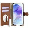 For Samsung Galaxy A56 5G Leather Case Wallet Stand Cover Irregular Tail Style with Chain Strap