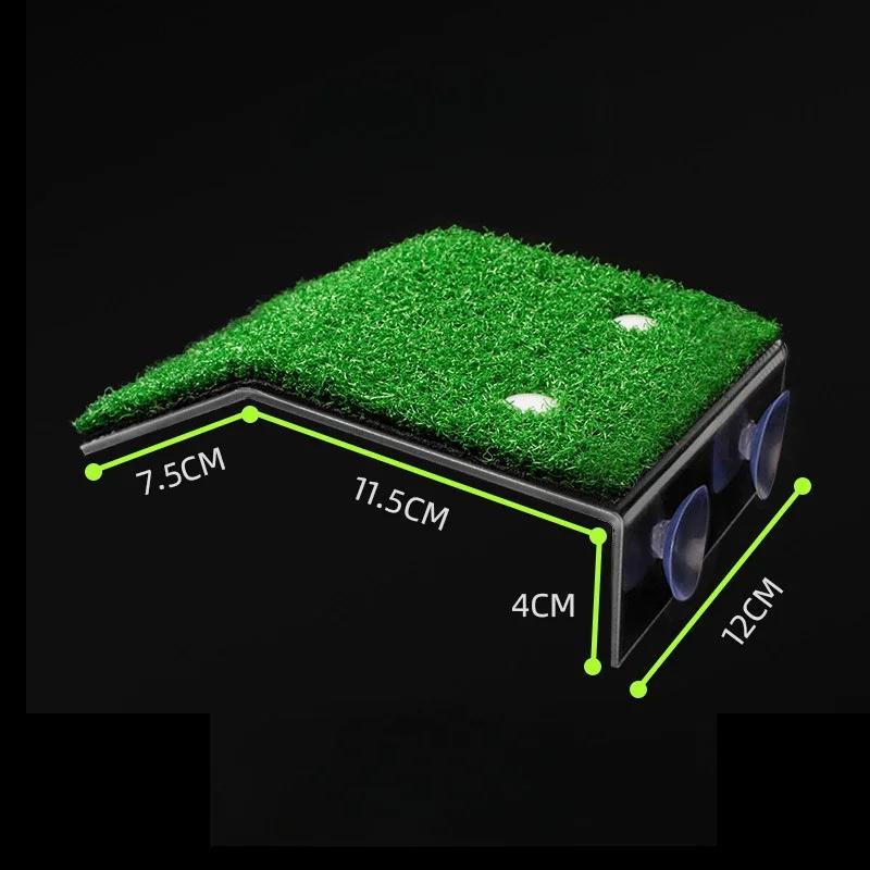 Бытовые удобства Платформа для купания черепах Плавучий остров для черепах Аквариумный моховой остров Рама для лазания черепах Аксессуары для газона