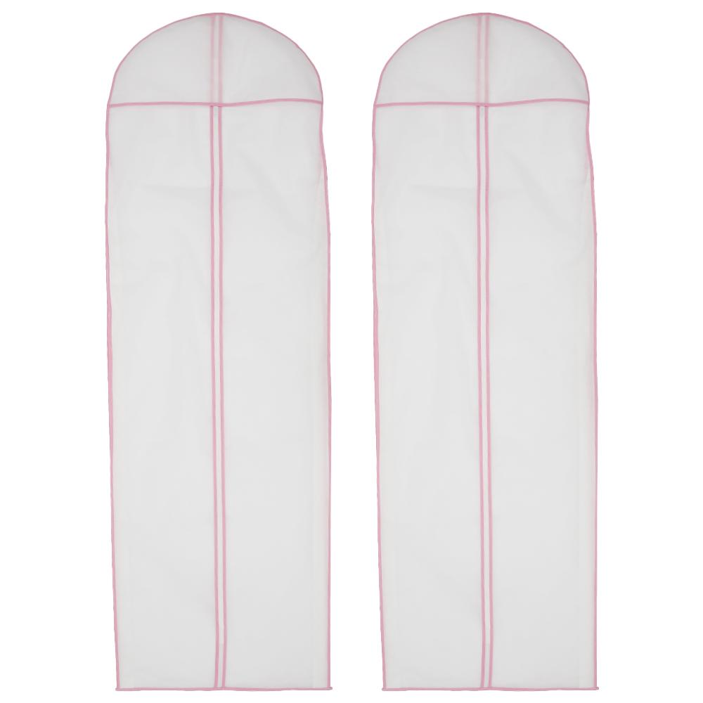 Чехол для свадебного платья длиной 180 см на молнии, из нетканого материала, сумка для хранения одежды/костюма, чехол для защиты одежды для гардероба