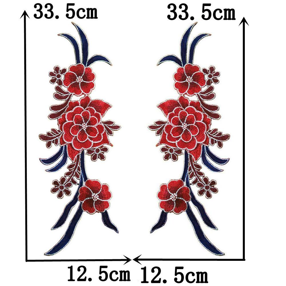 Diy Sewing Color Embroidery Corsage Decorative Patch Repair Cheongsam Dress Performance Dress Clothing Accessories