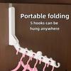 Multifunctional Travel Folding Clothes Rack Travel Dormitory Bedroom Clothes Rack Hanging Behind The Cabinet Door Clothes Rack