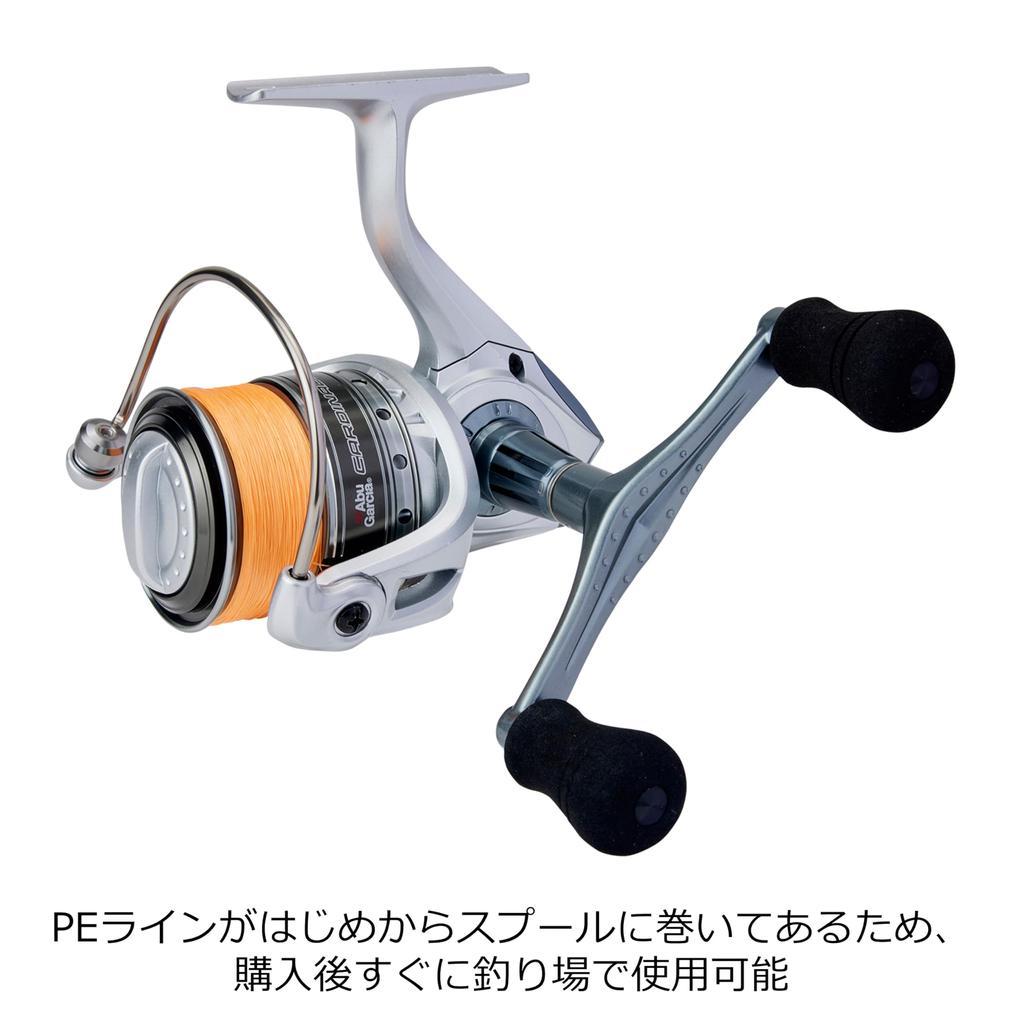 Abu Garcia КАРДИНАЛ Cardinal III SX2500SHD Высокоскоростная 150м Спиннинговая катушка с леской PE Запасная шпуля в комплекте Двойная ручка - PE0.8