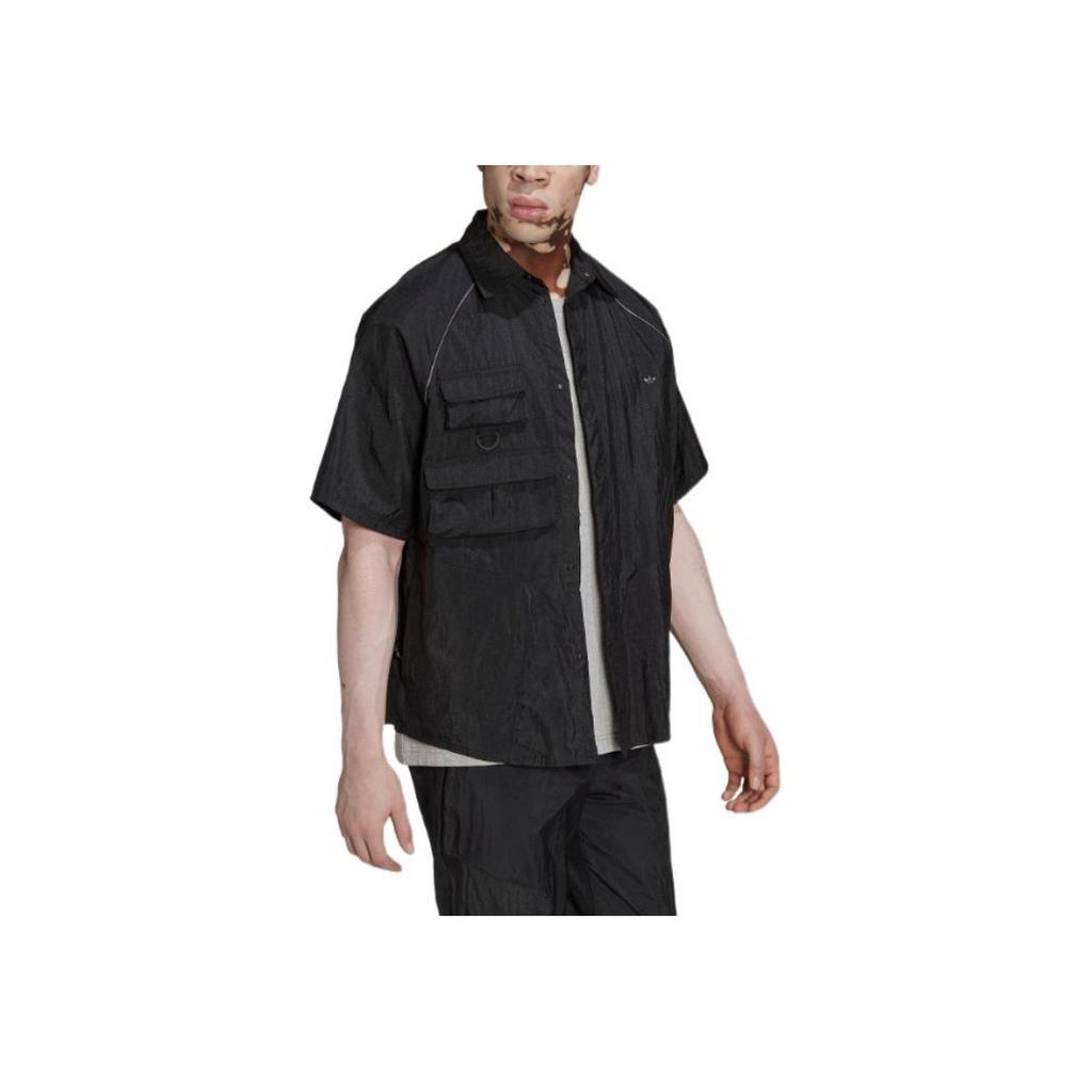 adidas Originals Trefoil однотонная рубашка-поло мужские топы черные HK2733
