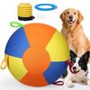 Herding Ball for Dogs Calming Ball with Cover Handle Inflatable Training Ball for Large Breeds Small Medium Dogs Active Play Exercise