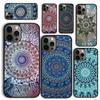 Чехол для телефона Мандала Подсолнух Ретро Цветочный для iPhone 17 Air 16 Coque 15 14 12 13 PLUS 11 PRO MAX Задняя крышка Fundas