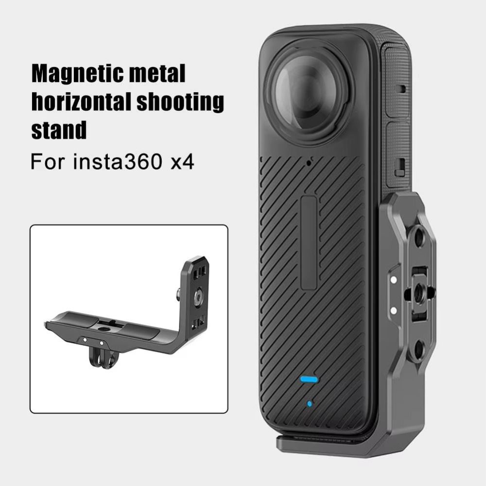 Aluminum Alloy Camera Expansion Bracket Camera Mounting Bracket for Insta360 Photography Equipment