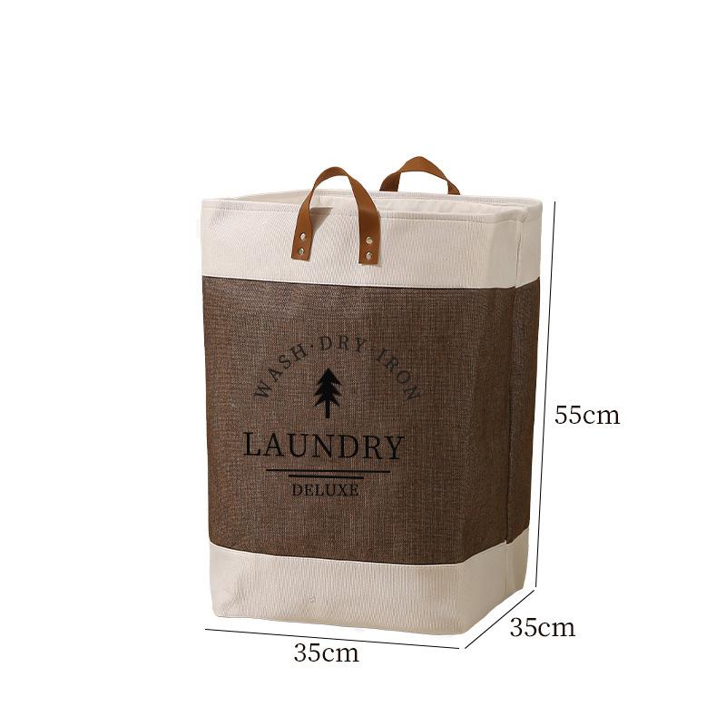 Large Capacity Laundry Basket Dirty Clothes Basket Fabric Laundry Basket Folding Storage Basket Household Storage Bag Portable