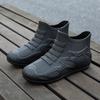 New Men's Rain Shoes Waterproof Shoes Non-slip Rain Boots Short Tube Korean Version Fashion Foot Rubber Shoes Wear-resistant