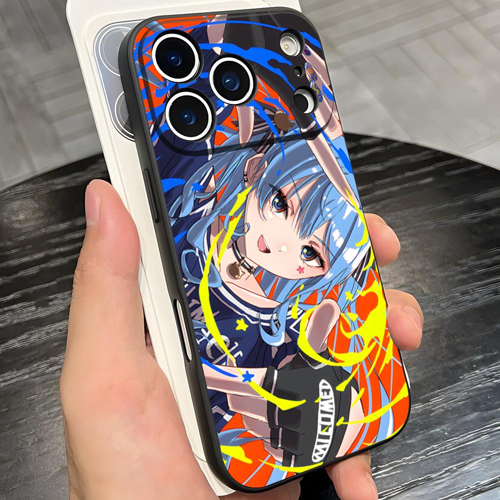 H-Hoshimachi S-Suisei Phone Case For IPhone 17 Pro Max 16 15 14 Pro Max 13 11 X Xs Xr 8 7Plus Silicone Cover