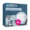 Filtre À Eau - BRITA - MAXTRA Pro - 4 Unités - Plastique Blanc - Pour Boissons Chaudes Et Froides