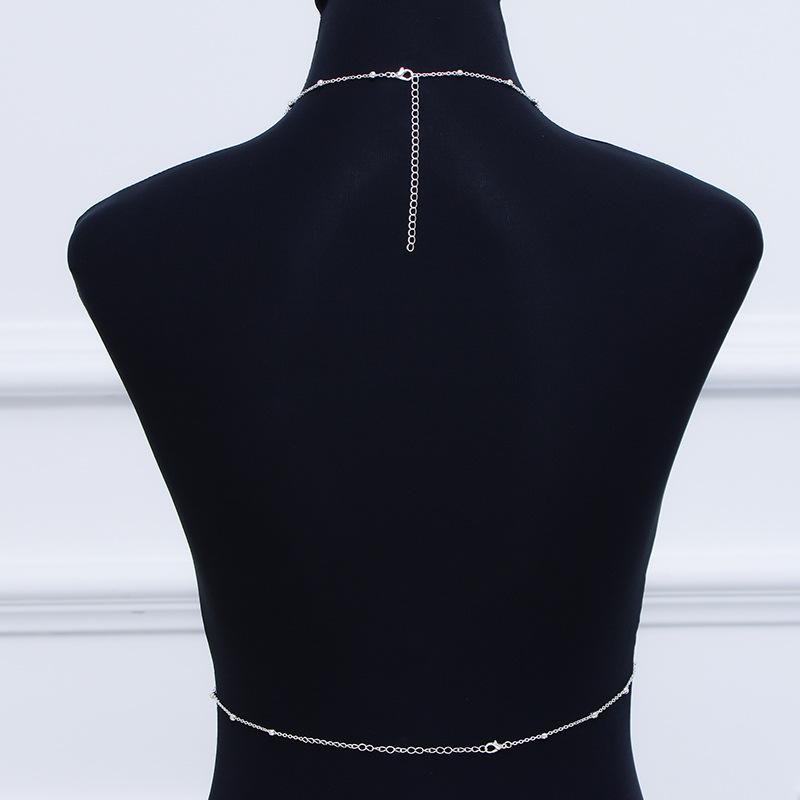 European and American new fashionable and sexy versatile chest chain jewelry alloy bikini body chain