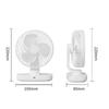 USB Rechargeable Desktop Fan - Silent, Dual-Use with Brushless Motor