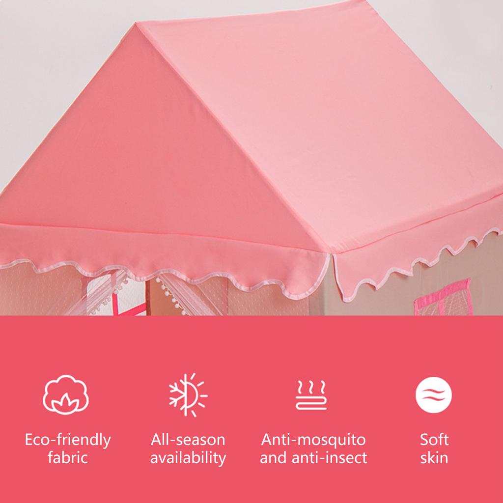 Portable Children Tent Folding Kids Tents Baby Play House Large Girls Pink Blue Princess Castle Child Room Decorations