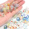 14mm 1pc Hand-Painted Hollow Drop Oil Glass Beads for Necklace Bracelet Earring DIY Jewelry Making