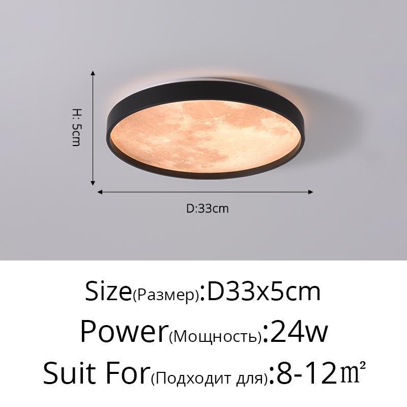 Современные креативные потолочные светильники с луной, светодиодные потолочные люстры, простые круглые светильники для столовой, детской комнаты, спальни, проход, внутренний домашний свет