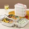304 Stainless Steel Multi-Layer Lunch Box Portable Insulated Bento Box Student Worker Snack Box Large Capacity Food Storage Box