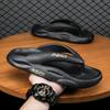 Shiatsu Male Slipper Flip Flops Platform Slides Beach Pvc 2025 Style Low Price Casual Eva Designer Luxury Adult Trend Men's Shoe