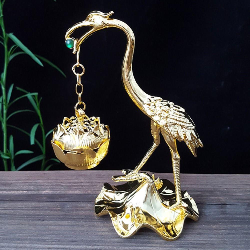 Подставка для благовоний в форме журавля ручной работы, антикварная подвесная подставка для благовоний в гостиной